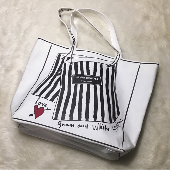 henri bendel Handbags - Henri Bendel Love of Shopping White Tote